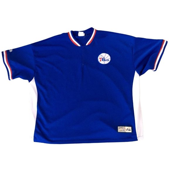 Majestic Hardwood Classics Sixers 76ers Philly - Picture 2 of 12